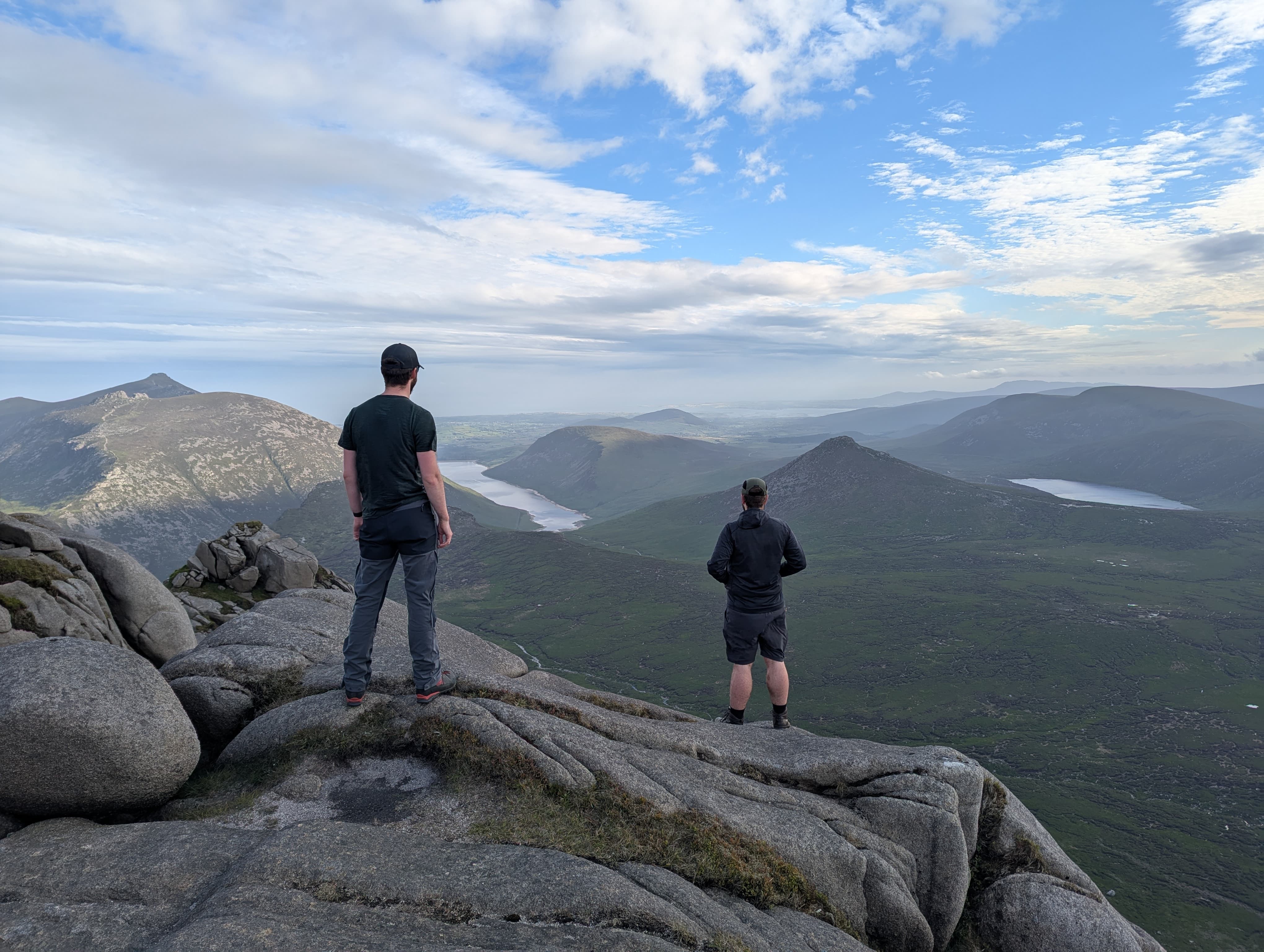 Mountain guide in action